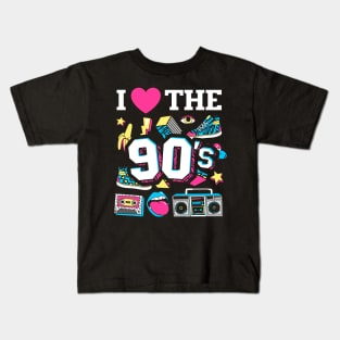 1990's 90s I Heart the Nineties Kids T-Shirt